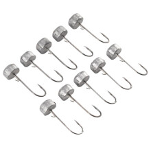 10Pcs Ned Rig Jig Finesse Mushroom Jig Heads for Soft Plastic Bait for Ned Rig Technique Lead Mushroom Jig A