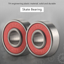 10Pcs 608-2RS Longboard Integrated Bearing Skateboard Wheel Bearing Inline Roller Skate Bearing 8X22X12.6mm,Red