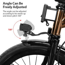 NEWBOLER 2000mAh Folding Bike Light Front Waterproof Bicycle Light 3000 Lumen for  Folding Bike Holder