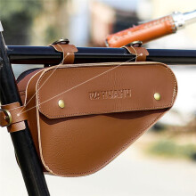 RZAHUAHU Large Capacity Bike Triangle Bag Waterproof PVC Cycling Tool Pouch Front Tube Storage for Mountain & Road Bikes