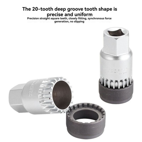 TOOPRE Bicycle Bottom Bracket Removal Tool Compatible with for /ISIS Bottom Bracket Tool 20-Tooth