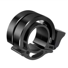 Double Sonnette de Vélo en Aluminium - Son Clair et Puissant pour Guidon de 22 mm, Accessoire de Sécurité pour Vélo, Noir