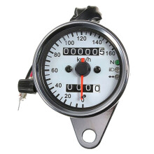 Universal-12-V-LCD-Tachometer für Motorräder, Kilometerzähler, Doppelfunktion, mit LED-Signallicht, Hintergrundbeleuchtung