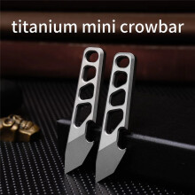 Flesopener Titaniumlegering Ultralicht Klein Gereedschap Draagbaar Uitpakken Sleutelhanger Hanger Multifunctioneel EDC Accessoires
