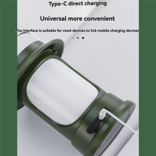 Lanterne de Camping Rechargeable à LED, Lanterne Solaire Rotative à Intensité Variable, Lanternes de Camping Légères pour les Pannes de Courant,