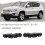 1 Pair Car Front Bumper Bracket Retainer Hold Mount for  Compass 2011-2017 5182596AC 5182597AC 10