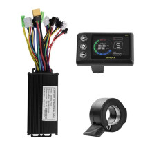 Elektrische Fietsset met 3-Standen Sinusgolfcontroller 36V 48V 22A met S869 LCD-Scherm en Duimgashendel voor E-Bike
