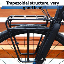 Främre Cykelställ för Cykling Touring Bärställ för Cykling på Bergsvägar Framväskställ för Cykling Svart