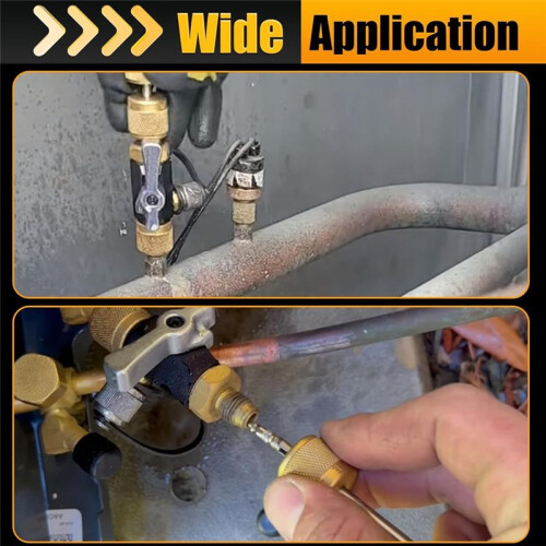 HVAC Valve Core Removal Tool, 1/4 Inch Vacuum-Rated Valve Core Removal Tool,Works with All Refrigerants,HVAC Tools 2