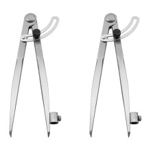2Stück 8 Zoll Kompass 200 mm PräZisions FlüGel Teiler AnreißEn Werkzeug mit Bleistift Halter für Geometrie, Holz, Metall und Leder
