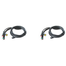 2X E-Bike 1T4 E-Bike-VerläNgerungskabel, Wasserdichter Stecker für Elektrisches Fahrrad, Bremsanzeige, Gas, Fahrradteil.