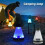 Rechargeable LED Camping Light,Outdoor Hanging Atmosphere Lamp with Adjustable Brightness,Ideal for Camping Use A 6