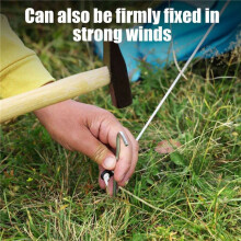 20PCS Tent Stakes Pegs with Hooks, Camping Tent Stakes for Outdoor Travel,Ground Stakes for Outdoor Camping