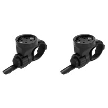 2X Soporte de Faro Delantero de Bicicleta de LiberacióN RáPida Soporte de Adaptador de Hebilla de LáMpara LED Frontal para Accesorios de Ciclismo