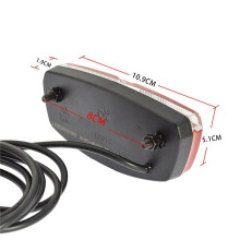 2X Fanale Posteriore Ebike Fanale Posteriore per Bici Elettrica Ingresso 6V-48V Luce LED con Riflettore per Bicicletta Fanale Posteriore per Bici