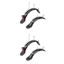 4x para Guardabarros de Bicicleta EléCtrica  V1 de 14 Pulgadas Guardabarros de Bicicleta Plegable Soporte de AleacióN de Aluminio Todo Incluido,