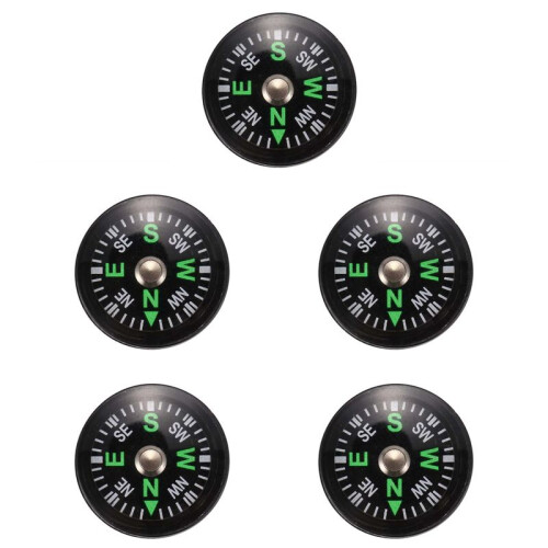 5X Oil Filled Button Compass - Ultra Compact 20mm -  SAS Survival Bushcraft