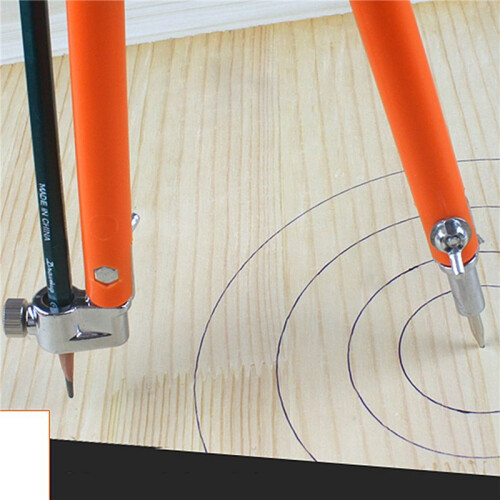 2X Large Size Carpenter Precision Pencil Compasses Large Diameter Adjustable Dividers Marking and Scribing Compass