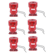 6X AC 220 V Rotes Metall Motorbetriebener Luftangriff Sirene Horn Alarm