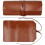 2X Leather Tool Roll, Leather Tool Kit Storage Bag, Multi Functional Leather Kit Bag Bicycle Repair Tool Kit Bag 3