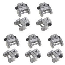 10Pcs Scroll Saw Blades Holders Conversion Kits Pin-Less Adapter Metal Upper/Lower Blade Holders