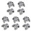 10Pcs Scroll Saw Blades Holders Conversion Kits Pin-Less Adapter Metal Upper/Lower Blade Holders 1