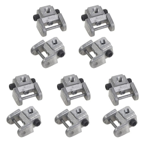 10Pcs Scroll Saw Blades Holders Conversion Kits Pin-Less Adapter Metal Upper/Lower Blade Holders
