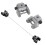 6Pcs Scroll Saw Blades Holders Conversion Kits Pin-Less Adapter Metal Upper/Lower Blade Holders 4