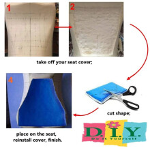 3pcs 2CM Motorcycle Universal Cushion Gel Pad Cool Pad Shock Absorption Mat DIY Cut Cushion A