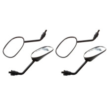 2 Pair Rear - View Mirror for Motorcycle Scooter Tread Screw 8mm M8 Adjustable Rotation