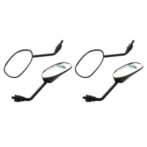 2 Pair Rear - View Mirror for Motorcycle Scooter Tread Screw 8mm M8 Adjustable Rotation