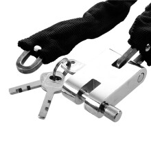 2X Bike Lock 101CM Metal Anti-Theft MTB Road Bike Heavy Duty Safety Lock Motorcycle Padlock Bicycle Chain Lock with Key