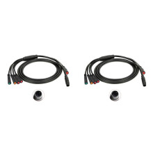 2X Waterproof 9Pin Main Cable for Electric Bike Controller Dashboard Connection Cable 2PIN+3PIN+5PIN