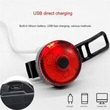 4X Bicycle Taillights Intelligent Sensor Brake Lights USB Charge Bike Light Cycling Lamp C