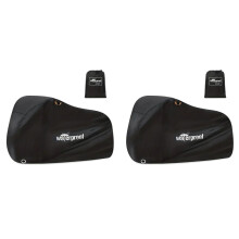 2X Bike Cover for 1 to 2 Bikes, Waterproof Outdoor Bicycle Storage Protector Rain Sun UV Dust Wind Proof Bicycle Cover