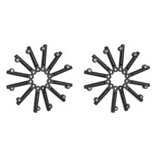 24 Pezzi Supporto per Parafanghi per Bici Manicotto di Estensione per Parafanghi da 20/24/26 Pollici per Parafango per Bicicletta Attacco Manubrio