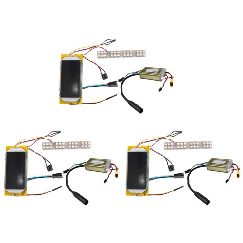 3X Display de Cristal Líquido de 8 Polegadas + Controlador para Peças de Scooter Elétrico  S1 S2 S3 36 V
