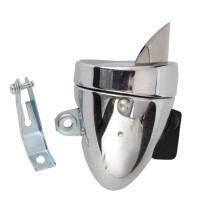 2X Fietslamp Fiets Retro voor Mistlamp LED Metalen Fietslamp Vintage Fietsaccessoires Zilver
