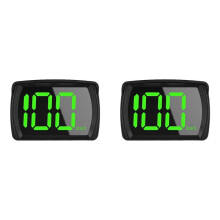 2X Universeller Digitaler GPS-Tachometer, KMH-Erinnerungsmesser, HD-LCD-Display, Stecker und Spiel, Große Schrift, für Alle Fahrzeuge