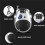 2X Telescopic Coded Lock Cartoon Cow Lock with Retractable Steel Cable Steel Cable Password Lock Accessory 3