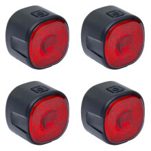 4X Luzes Traseiras de Bicicleta, Luzes Inteligentes com Sensor de Freio Automático, Luzes Traseiras Recarregáveis À Prova D'Água, Acessórios de