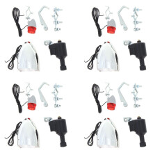 4X Bike Light Bicycle Motorized Bike Friction Dynamo Generator Tail Light 6V 3W Bike Acessories