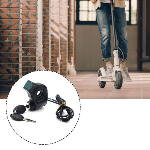 3X E-Bike Ignition Lock Key Thumb Throttle Voltmeter Digital Voltage Display  for  M4  M365 Universal 2