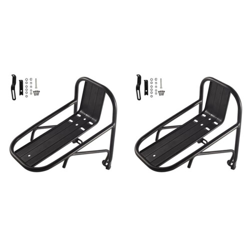 2X Bicycle Front Rack Bicycle Basket Bracket Mountain Bike Front Rack Alloy Front Fork Rack Bicycle Equipment