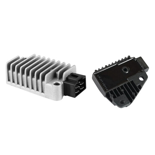 2 Pcs Motorcycle Accessories: 1 Pcs Aluminum Voltage Regulator Rectifier & 1 Pcs Regulating Rectifier