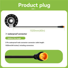 2X Electric Bike Pedal Sensor Assist M12 12 Magnet Pedal Sensor Waterproof Connector Power Assist E-Bike Cable