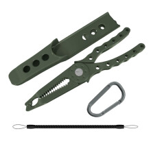 Fishing Pliers Stainless Steel Multifunctional Split Ring Cutting Pliers Remove Hooks Tool for Fishing Tackle-A