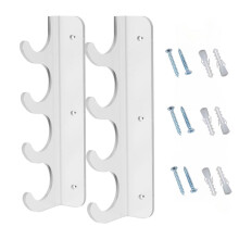 1 Pair Fishing Rod Holder 4 Rod Positions Strong Load Bearing Detachable Wall Ceiling Fishing Pole Holder Angling Tool