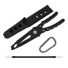 Fishing Pliers Stainless Steel Multifunctional Split Ring Cutting Pliers Remove Hooks Tool for Fishing Tackle-B