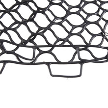 Vervangend Opvouwbaar Visnet Slijtvast Rubber Mesh Visvangst Multifunctioneel Dip Net Zwart 55Cm